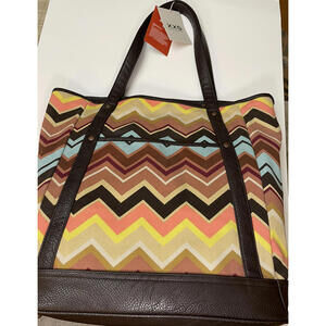 MISSONI For Target Zigzag Tote Bag Colore Large Multicolor Limited Edition